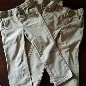 3x uniform pants khaki 3T