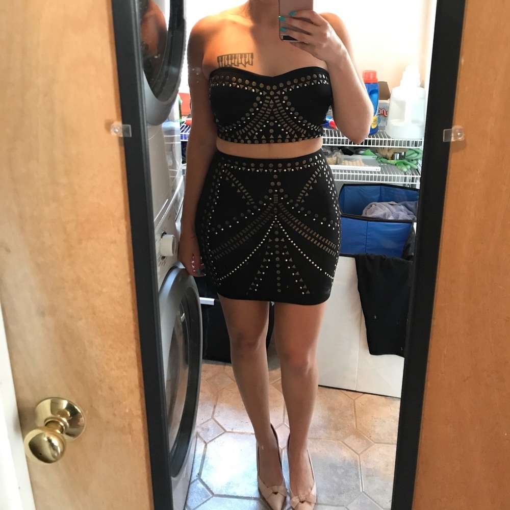 NWOT Cutout embellished sexy cocktail dress