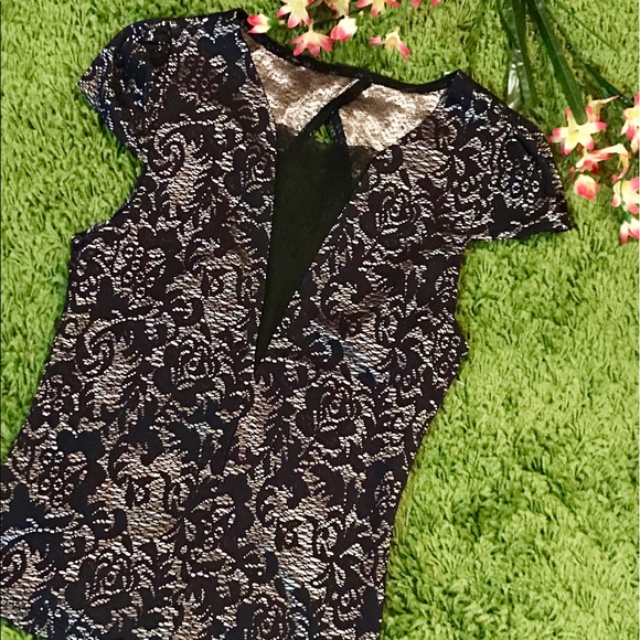 Pins & Needles metallic fit and flare top - Picture 1 of 3