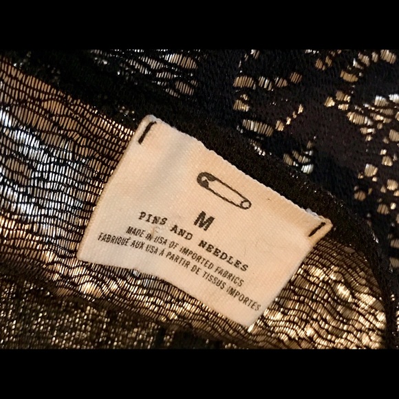 Pins & Needles metallic fit and flare top - Picture 2 of 3