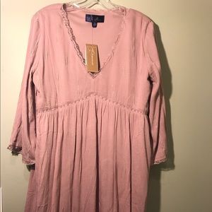 Francesca dusty rose dress