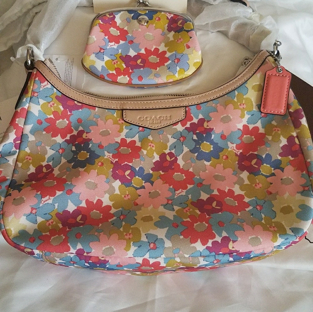 Coach purse Floral