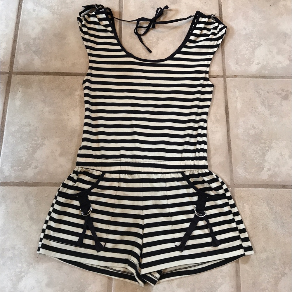 Adorable striped romper