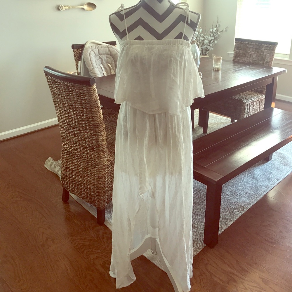 Boho white dress