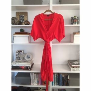 ASOS Red Wrap Dress