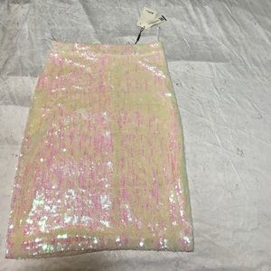 Sequined iridescent  skirt XL **NEW**