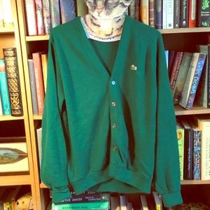 Men's vintage Izod Lacoste cardigan