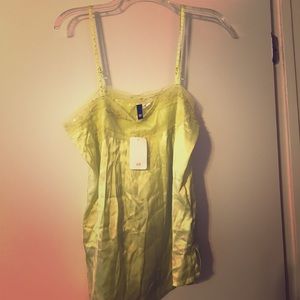 H&M Lime green cami NWT