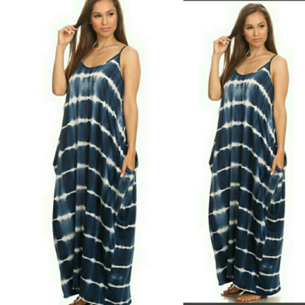 BOHO TIE DYE MAXI DRESS