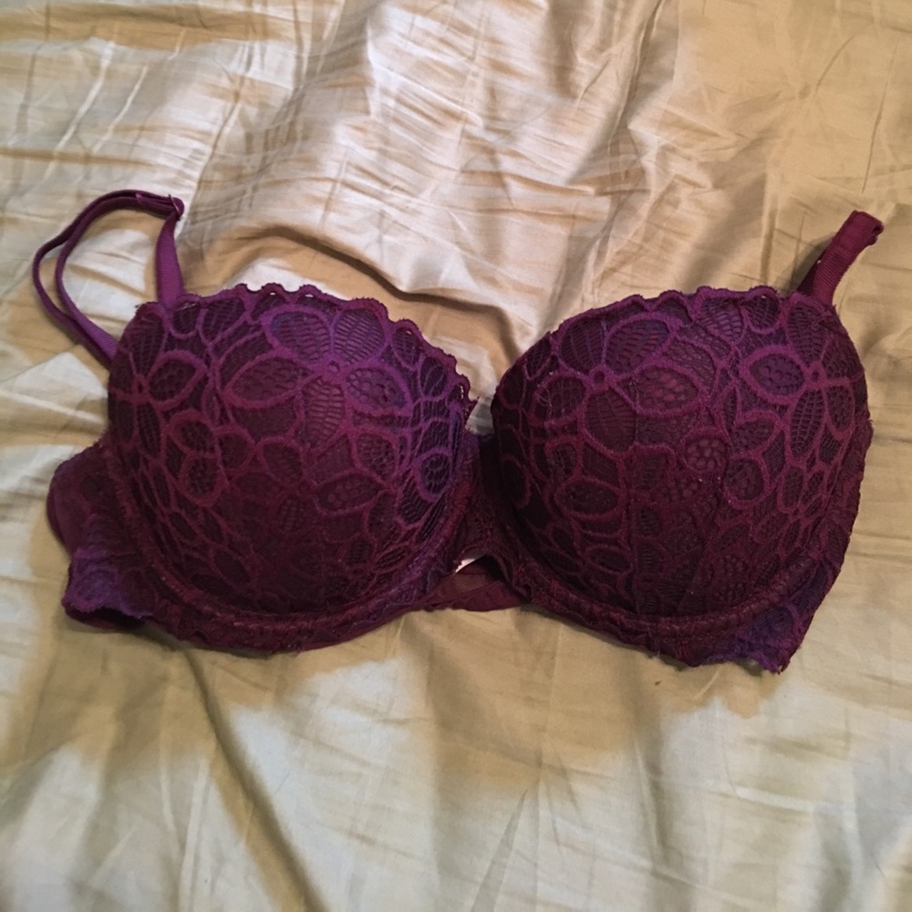 Vs pink 36 c maroon bra