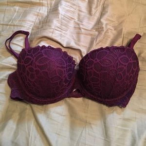 Vs pink 36 c maroon bra