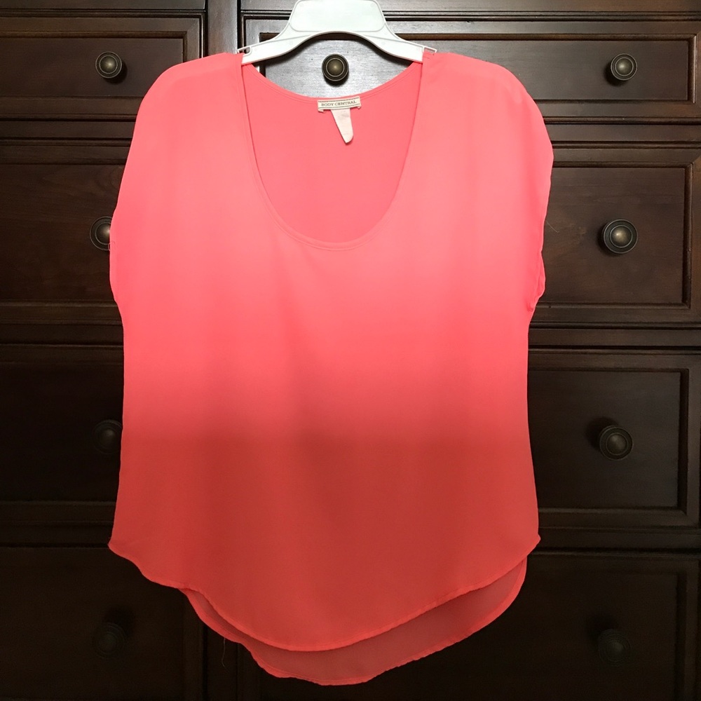 Body Central hot pink blouse in size L.