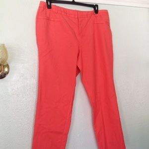 Coral straight leg pants