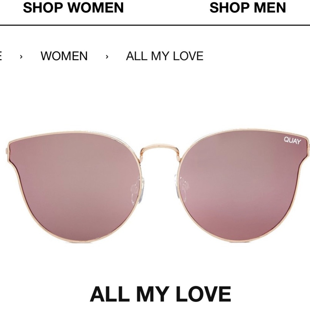 Quay Australia ALL MY LOVE sunnies