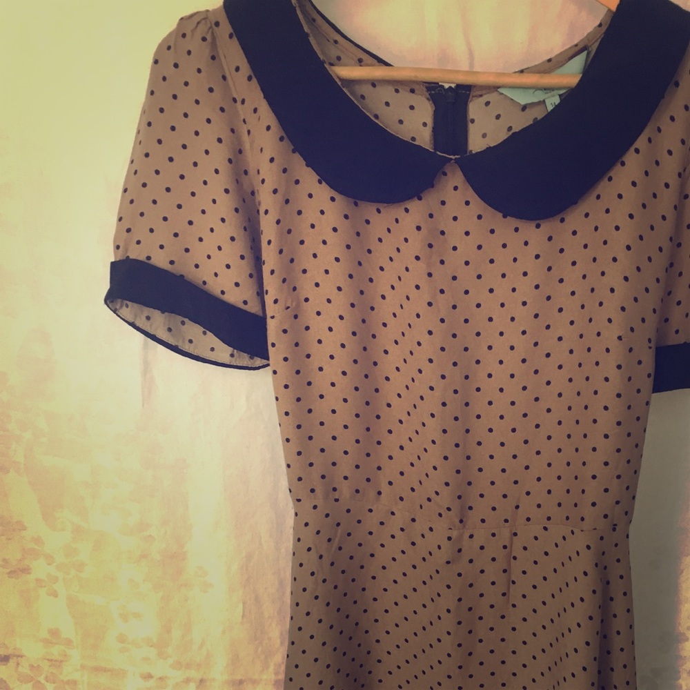 New Look Tall Polka Dot Skater Dress