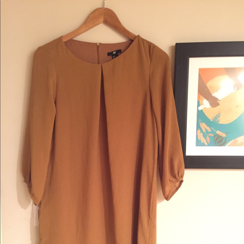 H&M gold dress