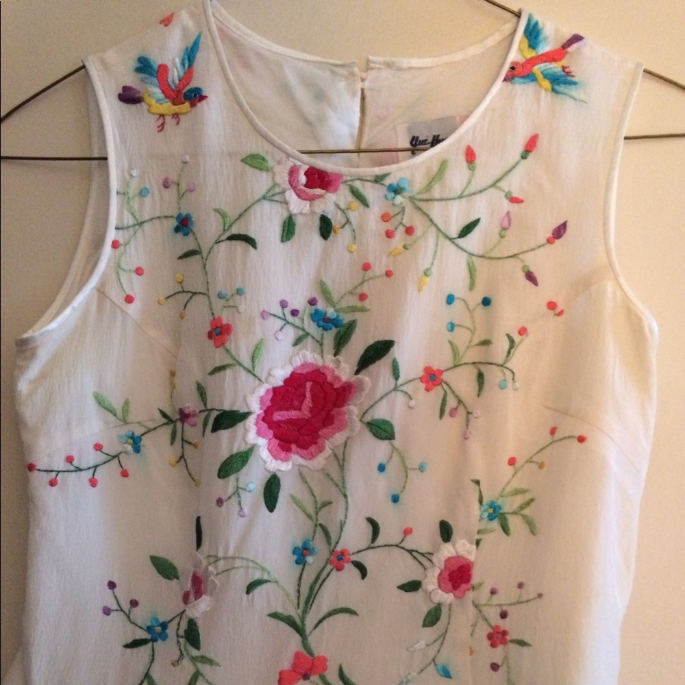 Chinese embroidered floral top from Hong Kong