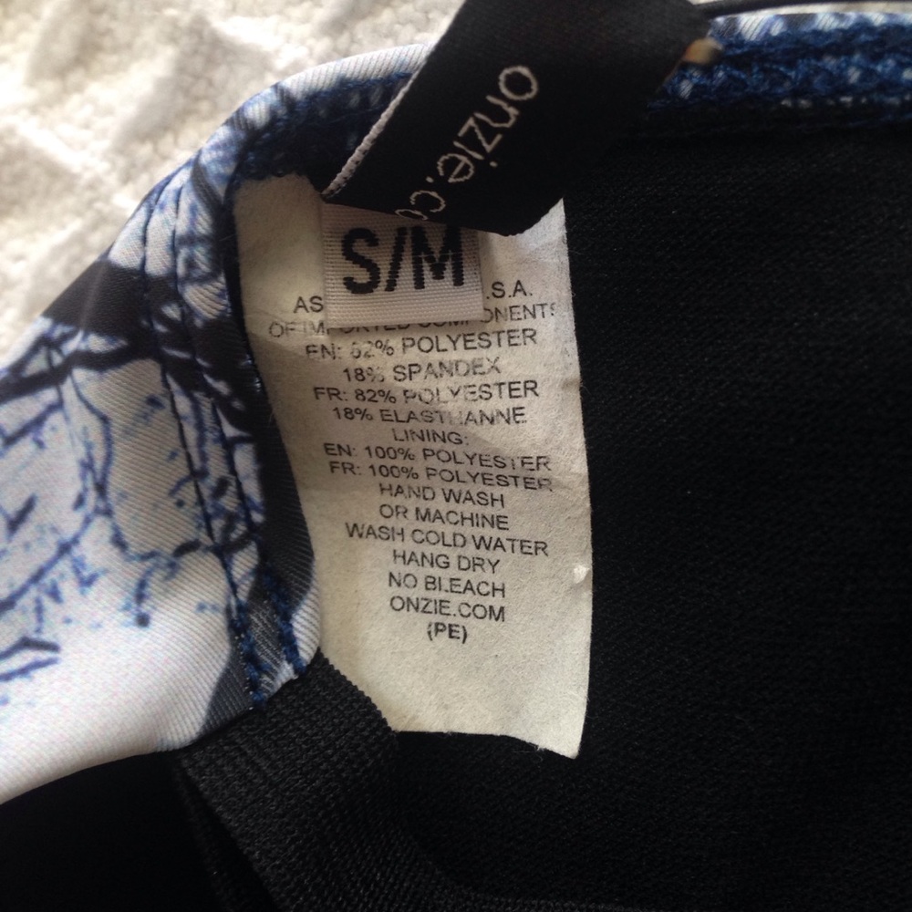 NWT Onzie X back elastic bra #377 EDG S/M - Picture 5 of 6