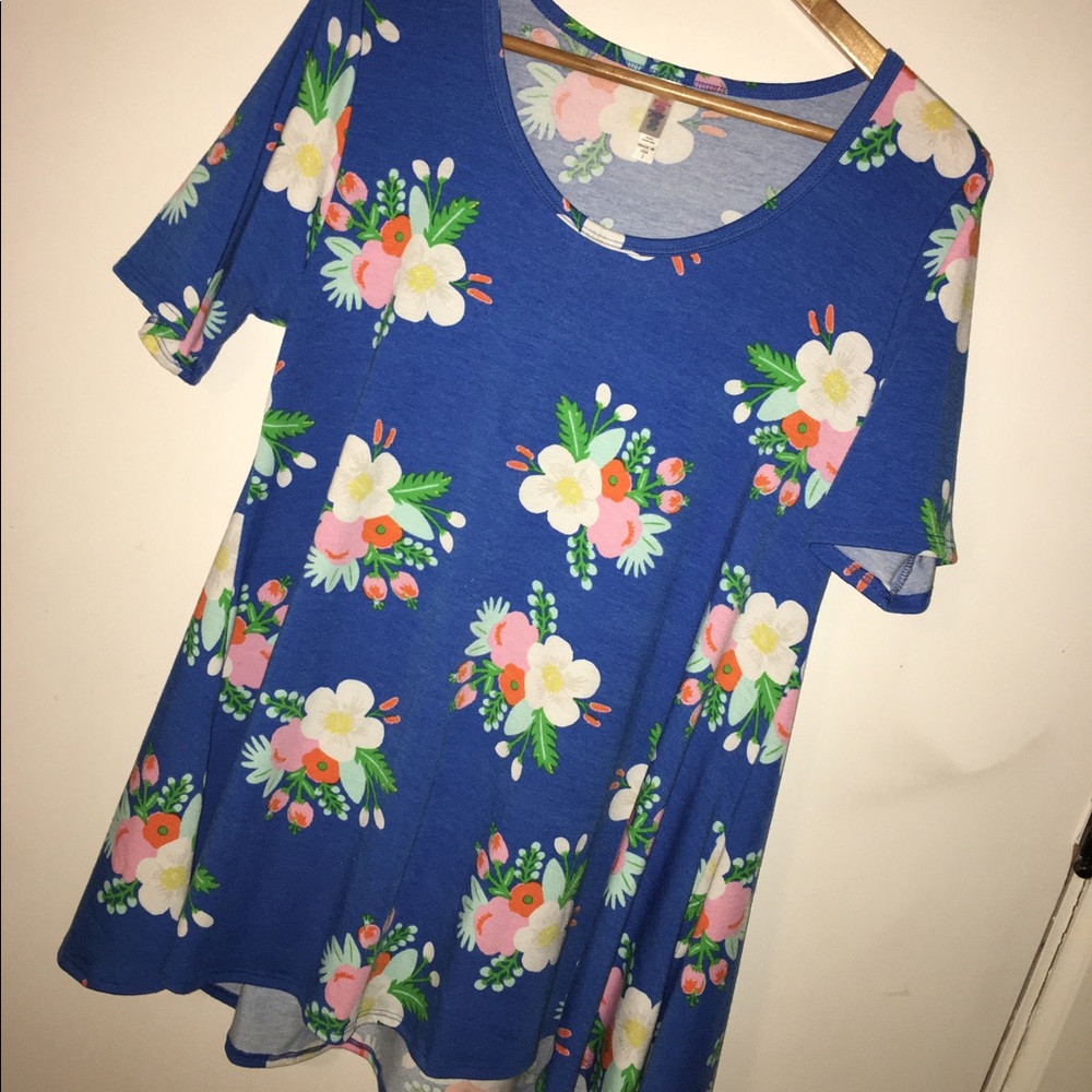 LuLaRoe Perfect Tee - Floral - L