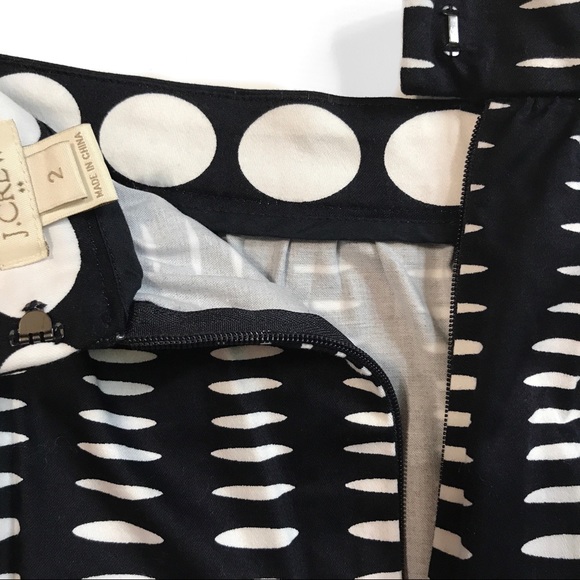 J. Crew Factory Polka Dot Pleated Midi Skirt - Picture 4 of 7