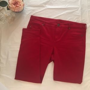 Maurices Red Lightweight Skinny Jeans 👖 sz 20reg