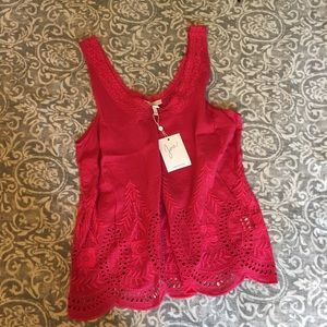 Joie Cotton Eyelet Top M