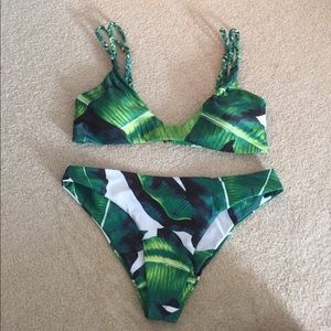 Two piece bathing suit
