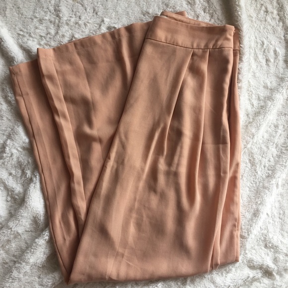 Blush wide leg pleated trousers - Picture 6 of 8