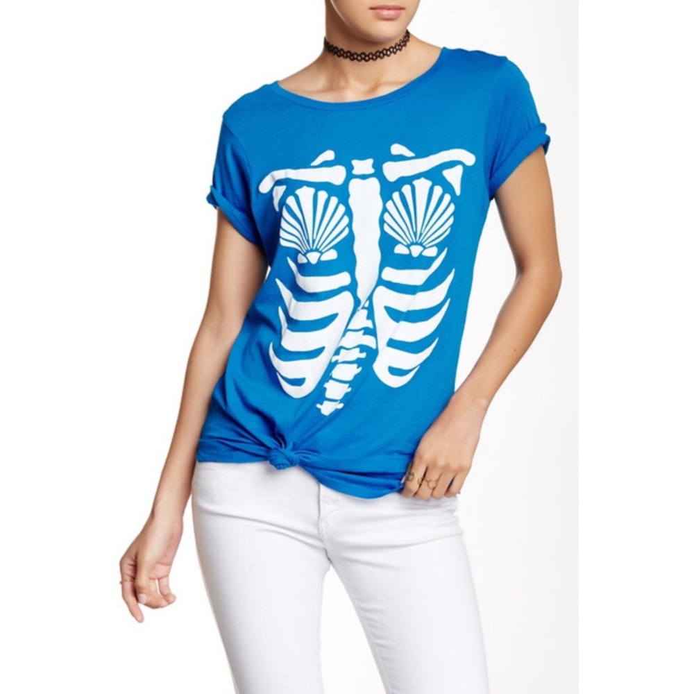 NWT Wildfox Mermaid X-Ray Tee size S
