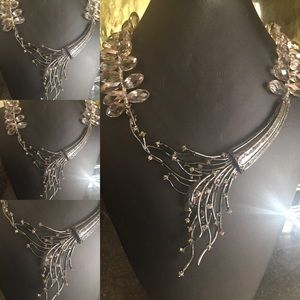 SOLD-SOLD-Champagne Crystal Necklace
