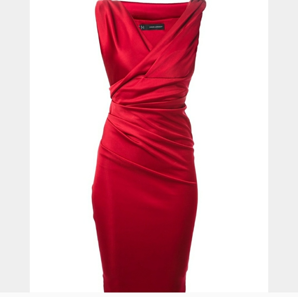 Dsquared Red fitted dress