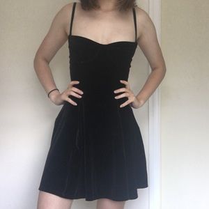 American Apparel velvet bustier dress