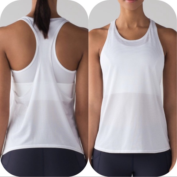 lululemon athletica Tops - NWT LULULEMON PUSHING LIMITS TANK WHITE -- Size 10