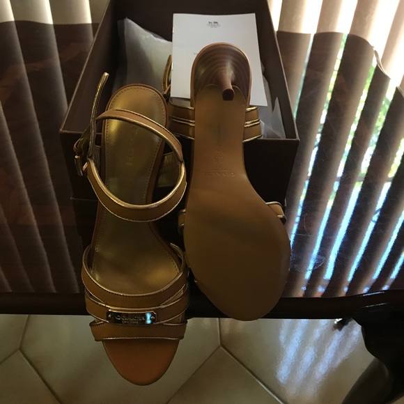 Tan Coach Sandals - Picture 2 of 3