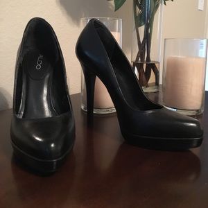 Leather Black Pumps Sz 8