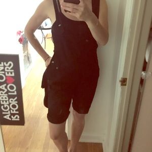 Overall shorts romper