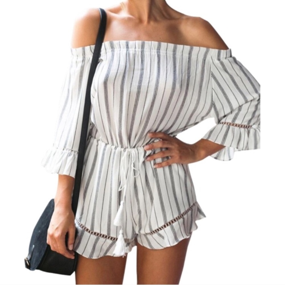 Off-Shoulder Romper