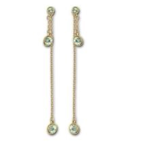 Naiade Dangle Pierced Earrings by Swarovski