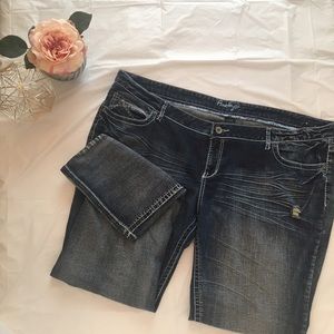 Amethyst Distressed Bootcut Jeans 👖 sz 24