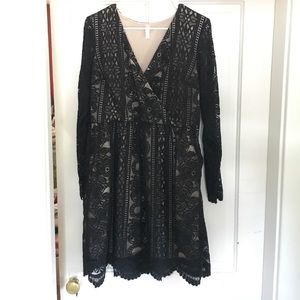 Xhilaration Black Lace Dress
