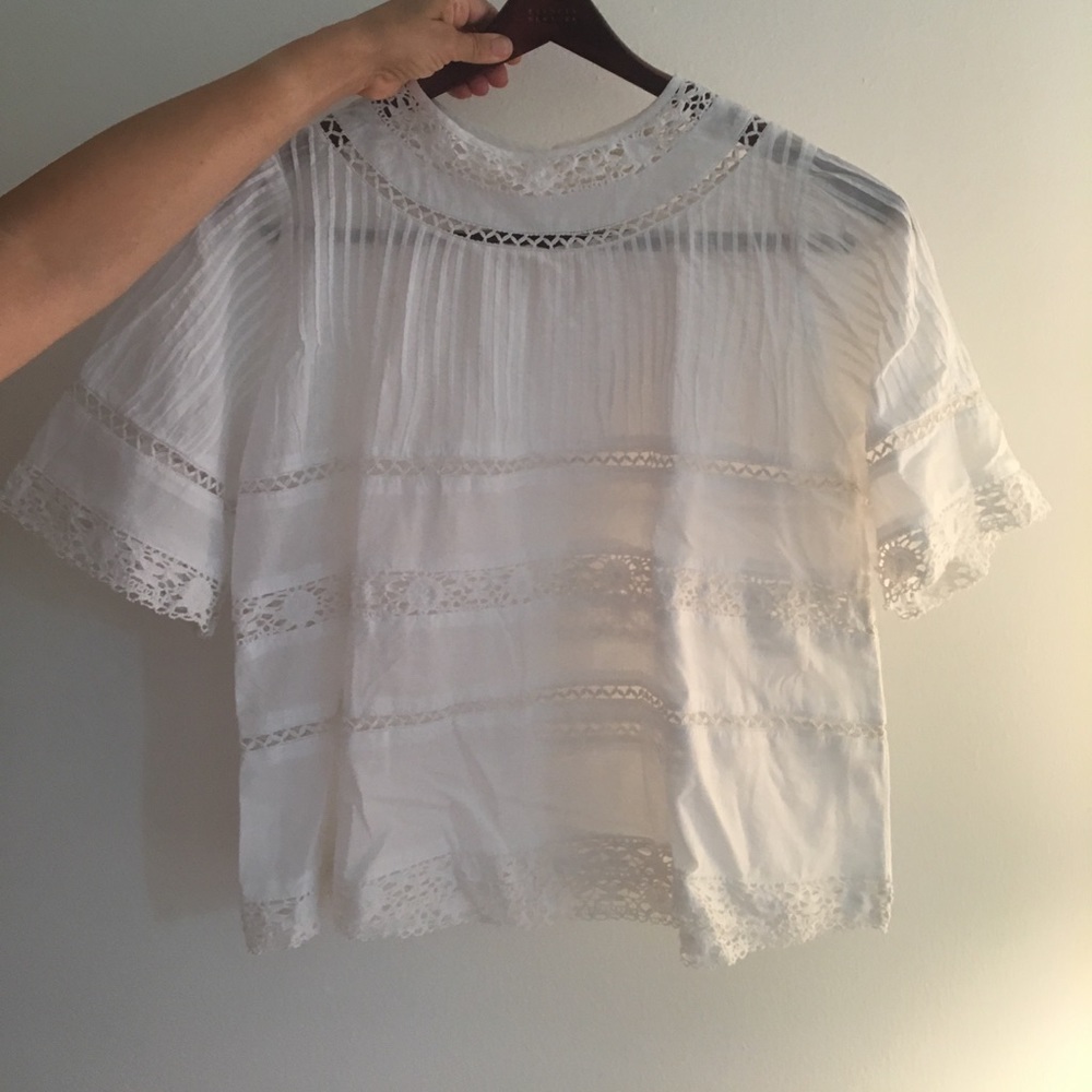 Love Sam boho chic white like Marant shirt