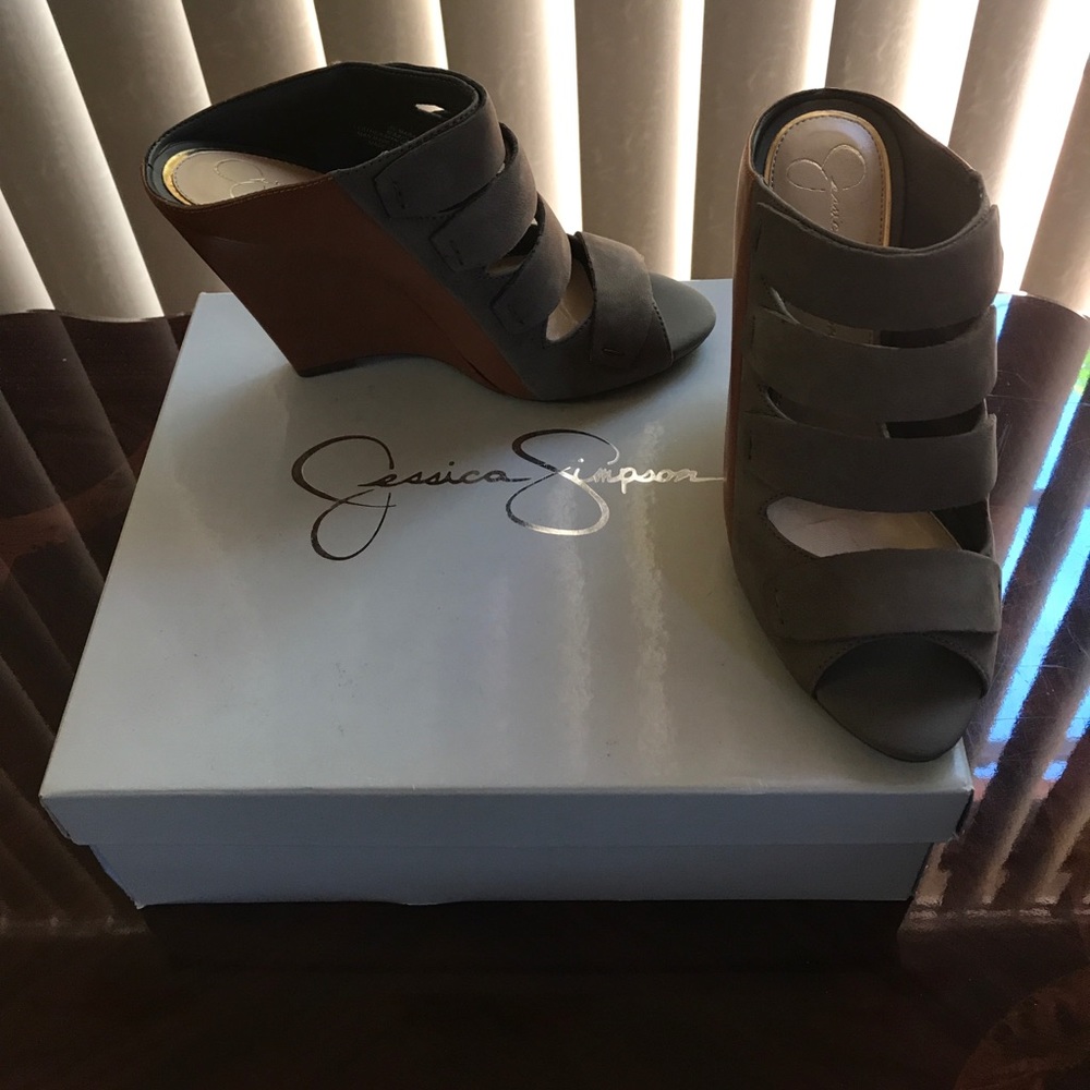 Jessica Simpson wedge sandals.