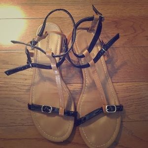 Montego Bay Black and Brown Sandals