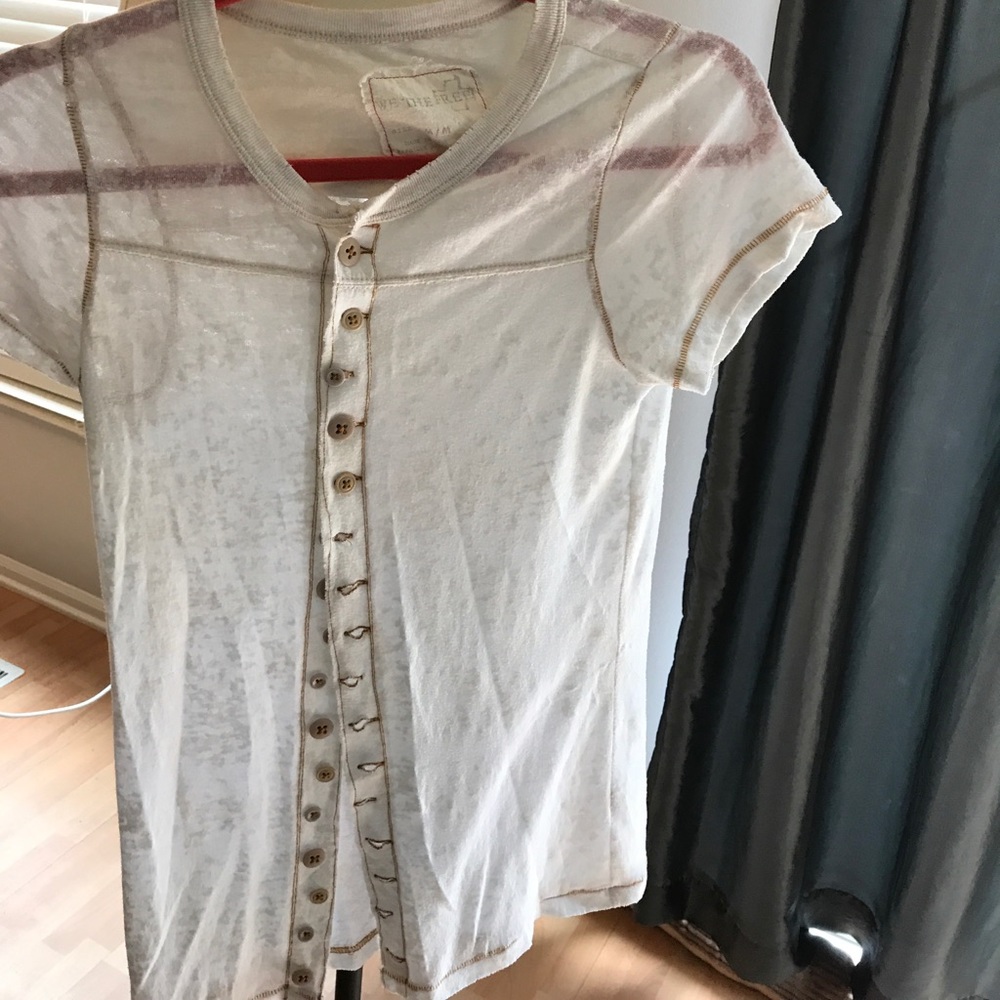 FREE PEOPL We the Free t shirt white size M
