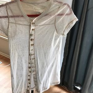 FREE PEOPL We the Free t shirt white size M