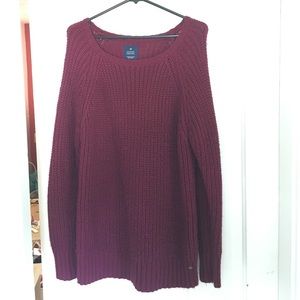 American Eagle Maroon Jegging Sweater