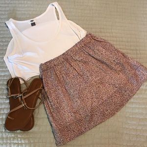 J. Crew floral skirt