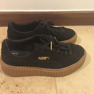 Black Fenty Puma's by Rihanna size 6.5