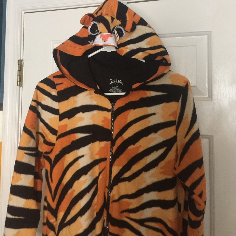 Gently loved tiger onesie