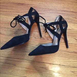 Shoe Republic LA Shoes - Black Lace Up Pumps Shoe Republic LA Shoes - Black Lace Up Pumps
